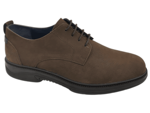 Chaussures habillées Aircom Derby pour hommes en nubuck de vache, à bout fermé, à lacets, avec coussin d'air, antidérapantes, semelle TRX, pour le bureau - Product Image 1