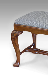 Tabouret de bar rétro en bois massif avec repose-pieds et dossier, chaise de cuisine, tabouret de comptoir pour petit-déjeuner, siège incurvé en bois - Product Image 6