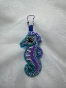 Style Handmade Embroidery Beaded <b>Keychain</b> with Vibrant Beads for Purse Backpack Tote Bag and Key Holder - Product Image 5