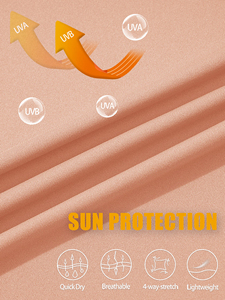 T-shirts de pêche à manches longues pour hommes, protection solaire UPF 50+, couleur unie, à capuche, performance athlétique, anti-UV - Product Image 6