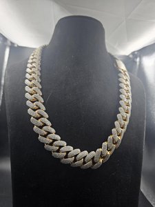 Cadena Cubana de Moissanita VVS Chapada en Rodio para Hombre, Collar Iced Out Estilo Hiphop, Joyería de Declaración para Uso Diario - Product Image 3