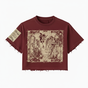 T-shirt surdimensionné personnalisé pour homme, style hip-hop, patchwork, design géométrique, 100% coton éponge 240G, impression numérique - Product Image 1