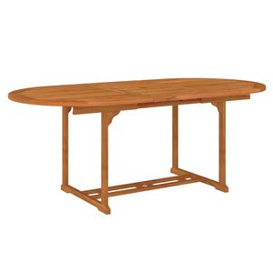 Tavolo da giardino in legno massello eucalipto tavolo esterno 78.7 "x 39.4" x 29.5" - Product Image 1
