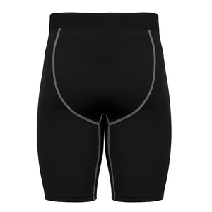 High Quality Men's Black <b>Compression</b> <b>Shorts</b> Mid Waist Breathable Spandex Nylon Sporty Underwear <b>Short</b> With Elastic Waist - Product Image 5