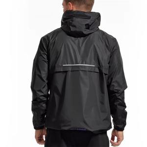 Nouvelle conception de veste coupe-vent imperméable personnalisée pour l'extérieur, avec demi-fermeture éclair et capuche, en polyester et nylon, pour moto, randonnée, veste décontractée pour homme - Product Image 2