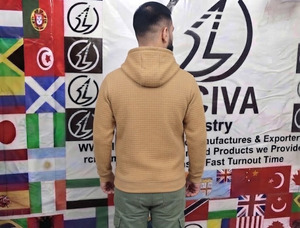 เสื้อฮู้ดผ้าฟลีซเนื้อพรีเมียม – เสื้อสเวตเชิ้ตสีคาเมลแสนสบายพร้อมเชือกผูกและดีไซน์ทันสมัย - Product Image 3