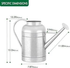 Fabricant fiable, arrosoir en métal fait à la main avec une poignée durable pour le jardinage à domicile et l'arrosage des plantes et des fleurs - Product Image 6