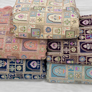Tela de seda bordada con diseño de encaje para caftanes y abayas, ideal para fabricantes de prendas de moda modesta, exportación global. - Product Image 6