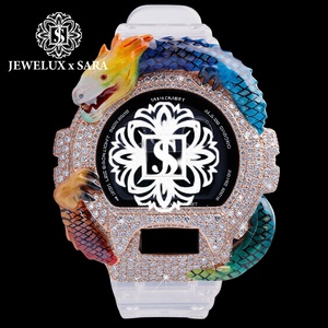 Reloj de Pulsera Elegante con Diamantes de Imitación Blancos y Correa de Caucho, Suministro Directo de Fábrica - Product Image 2