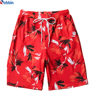 Shorts décontractés pour hommes, confortables, personnalisables, en polyester/coton, couleur unie, pour yoga, entraînement et fitness - Product Image 1
