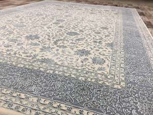 Alfombra de Lana Tejida a Mano de Calidad de Exportación, Diseño Oriental Rojo, Acabado Suave, para Sala de Estar o Dormitorio - Product Image 3