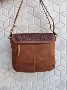 Wholesale Design Hand Tooled Carving Leather Handbag Real Leather <b>Sling</b> <b>Bag</b> Bohemian <b>Bags</b> Stylish <b>Bags</b> for Women's Multi Use - Product Image 3