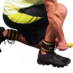 Sangles de cheville en néoprène ajustables, confortables, écologiques, unisexe, avec double anneau de fermeture pour la musculation 2026 - Product Image 2