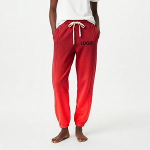 Pantalones de chándal de invierno para mujer, de forro polar grueso de 300 g, de poliéster/algodón transpirable estampado, con frente plano y cordón, los más vendidos al por mayor - Product Image 1