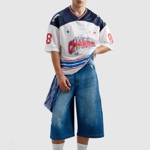 Maillot de football américain personnalisé en sublimation, vente en gros, maillot ample en mesh surdimensionné - Product Image 6
