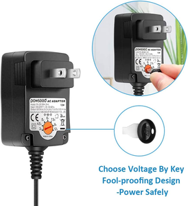 Adaptador Universal AC de 12W, cargador DC de 3V-12V 1A para routers, altavoces, cámaras CCTV, teléfonos inteligentes, concentrador USB, grabadora GPS con 8 conectores DC - Product Image 3