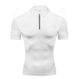 Camiseta Deportiva de Manga Corta para Hombre, de Secado Rápido, Ajustada, 100% Algodón, para Gimnasio y Fitness - Product Image 2