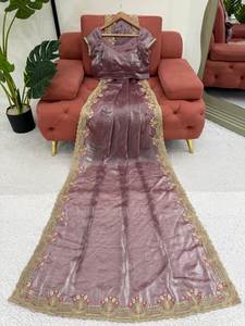 Vichitra Tibby de Primera Calidad para Lehenga Saree de Seda Georgette, Ideal para Bodas Tradicionales, Diwali, Invierno, Verano, Primavera y Fiestas - Product Image 5