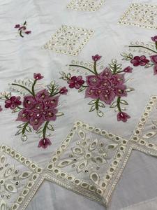 Traje Salwar de Tela de Seda Romana Viscosa de Diseño Moderno, Estilo Indio-Pakistaní, Exclusivo y de Última Moda para Mujer, Ideal para Fiestas, Bodas y Eventos Étnicos - Product Image 3