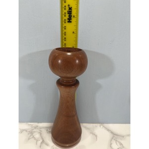 Ensemble de porte-bougies en bois fait main élégant, forme ronde, résistant à la chaleur, écologique, matériau durable, décoration d'intérieur - Product Image 5