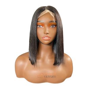 Venta al por mayor hueso recto 150% 180% 200% densidad 13*4 4x4 Swiss HD encaje frente pelucas para mujeres negras - Product Image 1