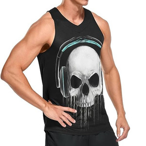 Camiseta sin Mangas Personalizada para Hombre, Transpirable, para Entrenamiento en Gimnasio, Ropa Deportiva Ligera, Servicio de Muestras OEM ODM Disponible Ahora - Product Image 2