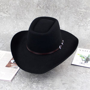 Custom Made Genuine Sheep Leather <b>Western</b> Culture Cowboy <b>Hat</b> Women Men Outdoor Fashion - Product Image 4