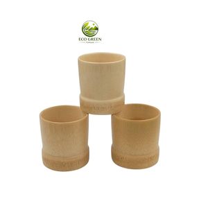Gobelet en bambou naturel, tasse à boire en bois, vaisselle écologique réutilisable, design minimaliste, couvercles, retour à l'école, directement de l'usine - Product Image 3