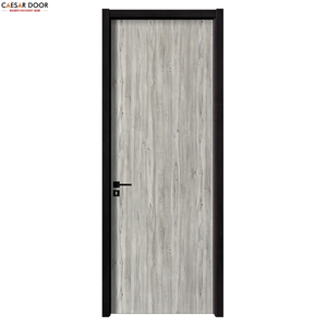 Porte en composite de bois-plastique de haute qualité, design moderne personnalisé, imperméable, ouverture latérale, finition polymère, appartements, villa, porte WPC - Product Image 1