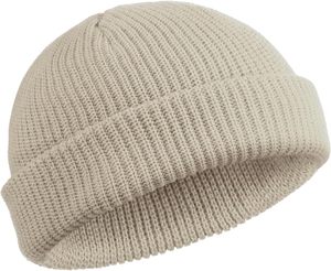 Gorro Unisex de Punto Acrílico 100% Color Sólido, Estilo Casual para Invierno, Talla 56-58CM, Negro y Crema, Último Modelo 2026 - Product Image 2