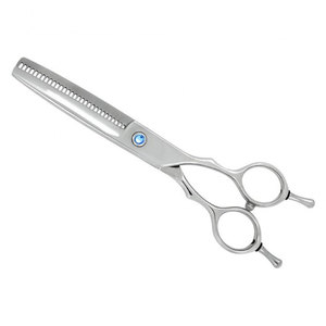 Tijeras de Peluquería Profesionales de Primera Calidad, Color Plateado, Hoja Afilada, Tijeras para Adelgazar el Cabello, Herramientas de Estilismo Capilar de Acero Inoxidable - Product Image 1