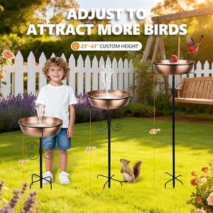 Fabricant fiable de bacs à oiseaux en métal avec base robuste pour la décoration de jardin extérieur et l'alimentation en eau des oiseaux sauvages - Product Image 5