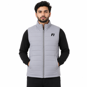 <b>Men</b>’s <b>Lightweight</b> Quilted Puffer Vest Full Zip Stand Collar Casual Outdoor Winter Waistcoat <b>Waterproof</b> OEM <b>men's</b> <b>jackets</b> B2B USA - Product Image 1