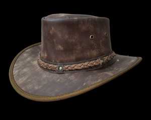 Antik-Look Western Cowboyhut Bullenreit-Hut Schlichter Sport-Unisex-Hut für alle Jahreszeiten Langlebig Hergestellt für Räuber und Reiter - Product Image 5