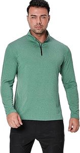 Chemises de sport à manches longues pour hommes, sweat-shirt à demi-zip, hauts de fitness pour le jogging, respirants, compressifs, pour la course à pied - Product Image 2