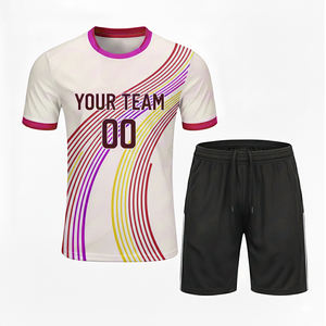 Shorts de tennis imprimés sur mesure de haute qualité, grande taille, pour l'été, manches courtes, vêtements de tennis, 100% polyester, logo personnalisé - Product Image 5