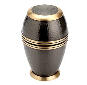 Urna Funeraria de Latón Marrón Martillado para Cenizas de Adultos, Estilo Americano/Europeo - Product Image 2