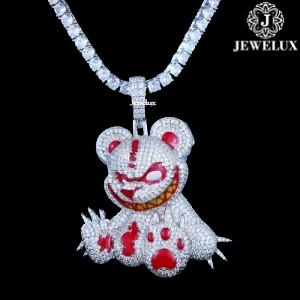 Meilleur Prix Jewelux Luxe Iced Argent 925 Plaqué Or Perle d'Eau Douce Croix Certifiée IGI Breloques Hip Hop Pièce Tendance Unisexe - Product Image 6