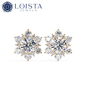 Boucles d'oreilles en diamant cultivé en laboratoire certifié IGI Gia Betterstar HPHT CVD, boucles d'oreilles en or 14k 18k, bijoux en diamant cultivé en laboratoire - Product Image 3