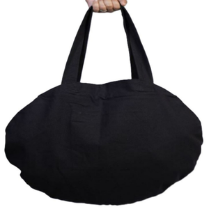 Sac fourre-tout extra-large en toile 100 % coton, écologique, robuste, avec fermeture éclair et poignée longue, idéal pour les courses au supermarché - Product Image 2