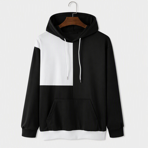 Custom Panel <b>Work</b> <b>Mens</b> Pullover Hoodie Relaxed Fit <b>Fleece</b> Sweatshirt Wholesale Streetwear Apparel Supplier USA EU UK B2B Wear - Product Image 3