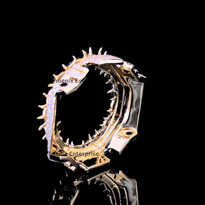 Luxury <b>Iced</b> <b>Out</b> <b>Watch</b> Case Cover Gold Plated Moissanite Diamond Hip Hop Custom <b>Watch</b> Bezel Case for Men Jewelry - Product Image 5