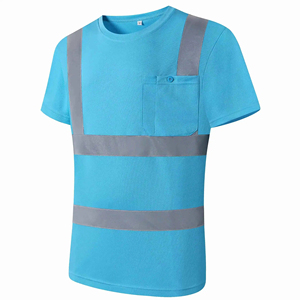 Unisex Construction Hi Vis Safety Short Sleeve <b>Work</b> wear Breathable Polyester Reflective Safety Wear T shirts Latest Design - Product Image 3