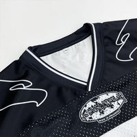 Camiseta de Fútbol Americano de Poliéster Suave, Ropa Deportiva de Fútbol, Impresión por Sublimación Personalizada de Primera Calidad, Malla Fina para Fútbol, Camiseta de Fútbol Francés