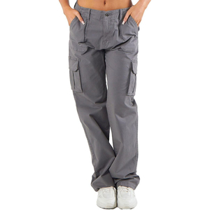 Pantalon cargo d'hiver tendance pour femmes, coupe classique, toile confortable, multi-poches, style utilitaire, écologique, décontracté, séchage rapide, coupe-vent - Product Image 5