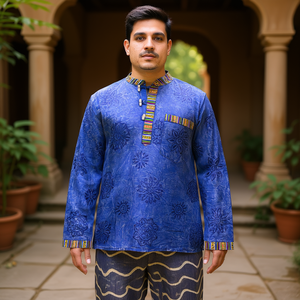เสื้อยืดพิมพ์ลายดอกไม้สไตล์คุรตะสำหรับโปรโมชั่น - Product Image 3