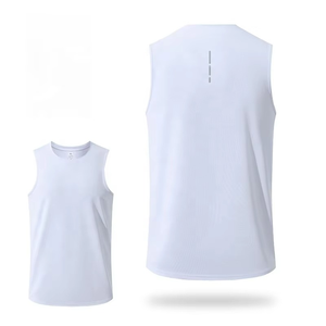 Chalecos Deportivos para Hombre con Logotipo Personalizado, Secado Rápido, Color Sólido, Cuello Redondo, Ropa para Correr, Gimnasio, Fitness, Entrenamiento - Product Image 4