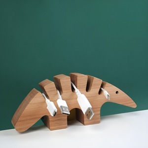 Popular Natural Wood Cable Management for Home and Office <b>Desk</b> Organizer <b>Simple</b> Cord Organizer Holder - Product Image 2