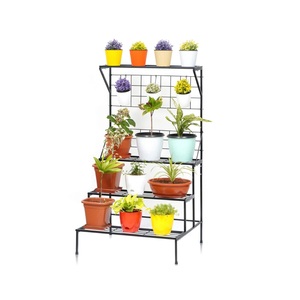 Wholesale 3 Tier Metal Plant <b>Stand</b> Heavy Duty Multi-Layer Indoor Outdoor Flower <b>Pot</b> Shelf For Balcony Garden Home Decorative - Product Image 3