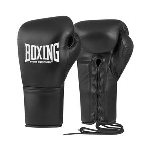 Gants d'entraînement unisexes en cuir véritable de haute qualité, légers et personnalisés, pour MMA, kickboxing et Muay Thai, à lacets. - Product Image 1